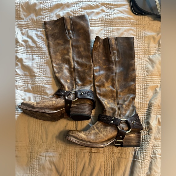 Free Bird Timber Brown Leather Knee-High Boots - Picture 2 of 9